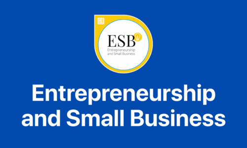 Entrepreneurship and Small Business